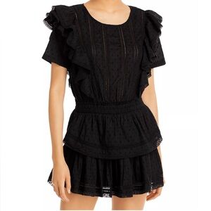 LoveShackFancy Natasha black dress